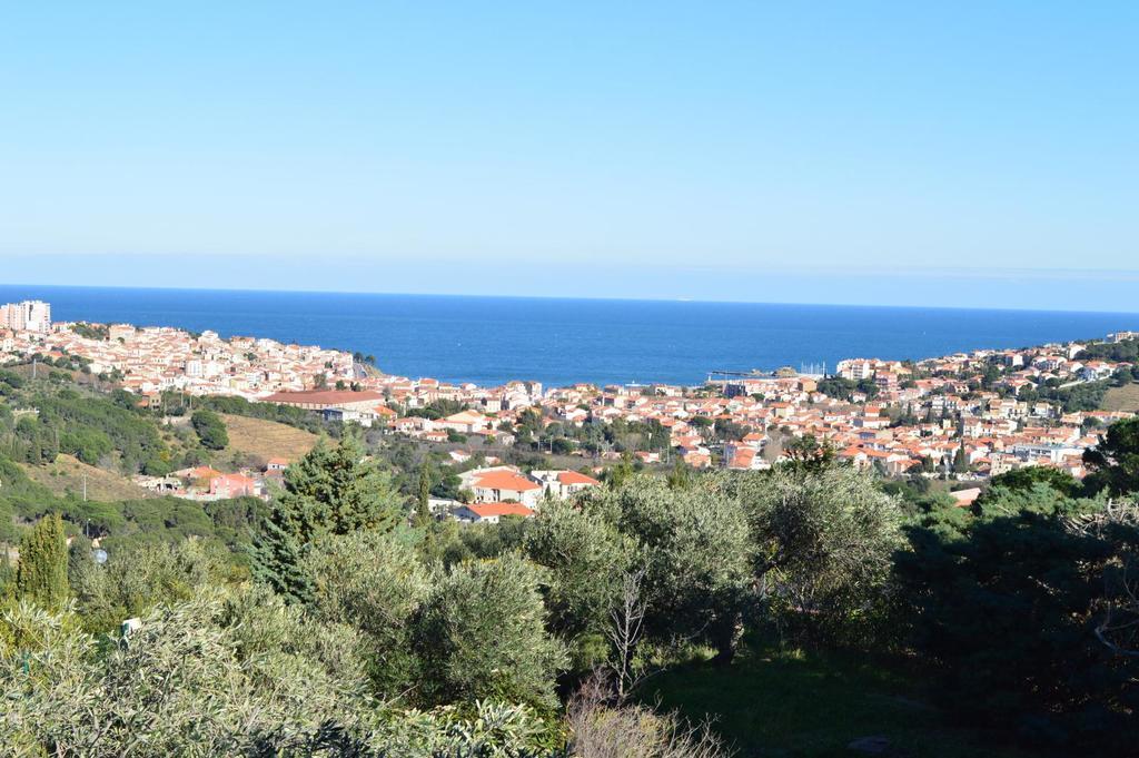 Villa Superbe Vue Sur Mer Et Sur La Montagne Jardin Terrasses بانيول سور مير المظهر الخارجي الصورة