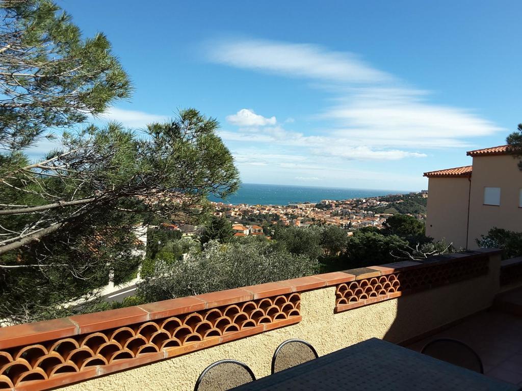 Villa Superbe Vue Sur Mer Et Sur La Montagne Jardin Terrasses بانيول سور مير المظهر الخارجي الصورة
